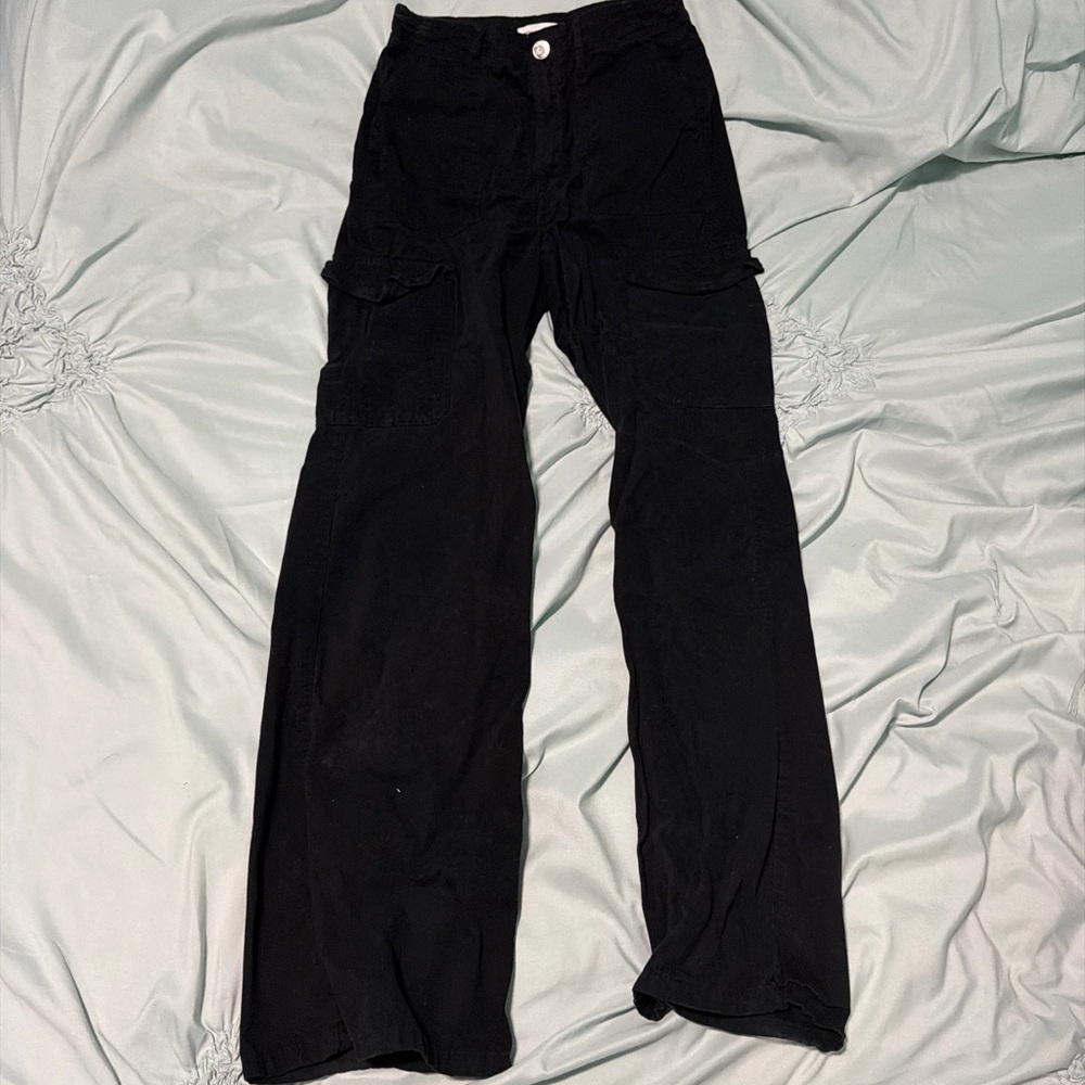 Zara Black Cargo Pants